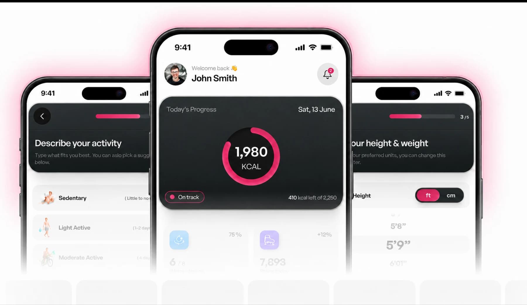 Mobile app screens designed by Techciaga
